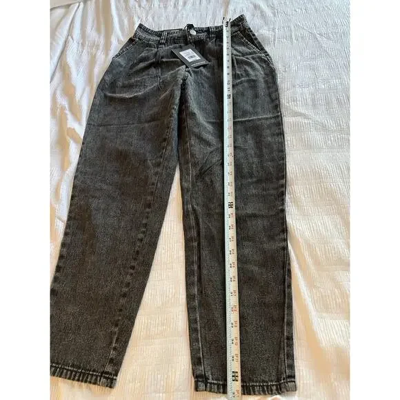 NWT Who What Wear Target High Waisted Tapered Pants Jeans Acid Wash Women's Sz 2 - Picture 5 of 8
